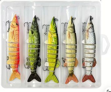 Набір секційних воблерів Swimbait 5 шт 13 см / 21 г &ndash; на щуку та судака 21141 фото